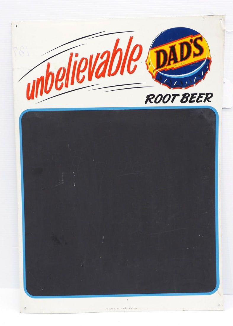 Lot 158: Dad's Root Beer menu board sign