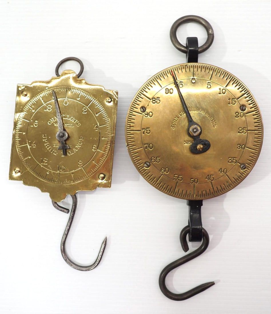 Lot 214: (2) Chatillon hanging scales