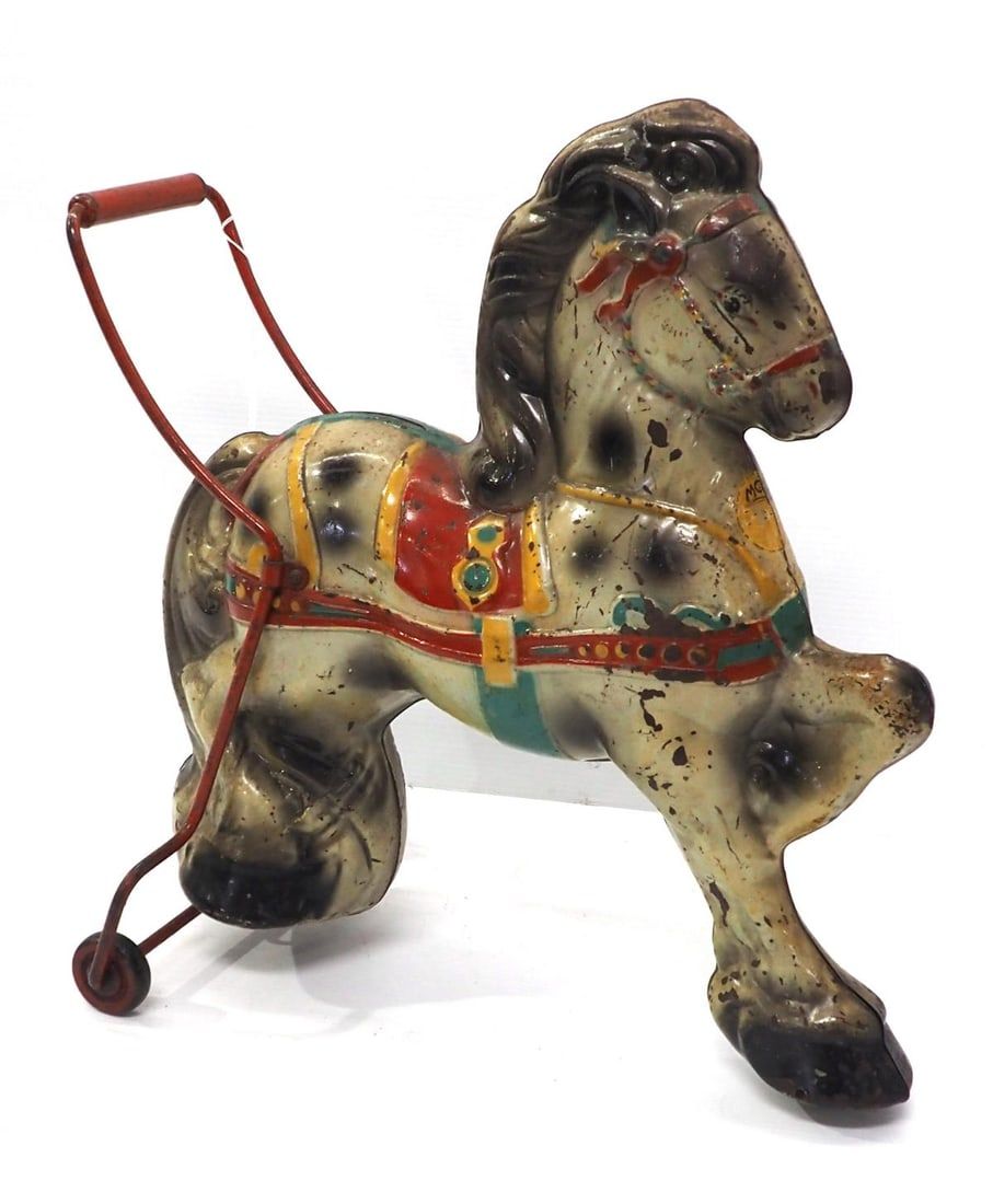 Lot 261: Mobo push-type toy horse