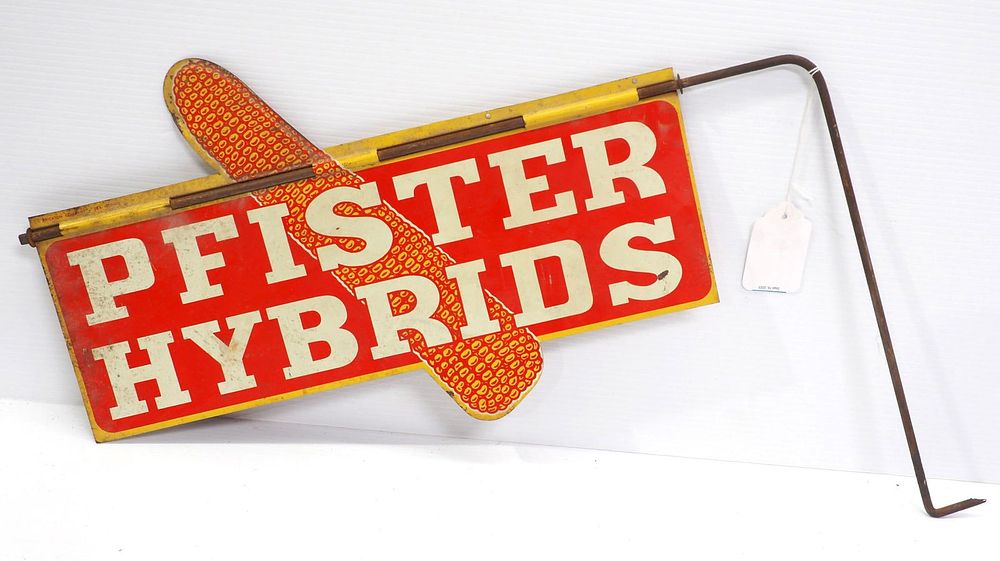 Lot 289: Pfister Hybrid spinner fence sign