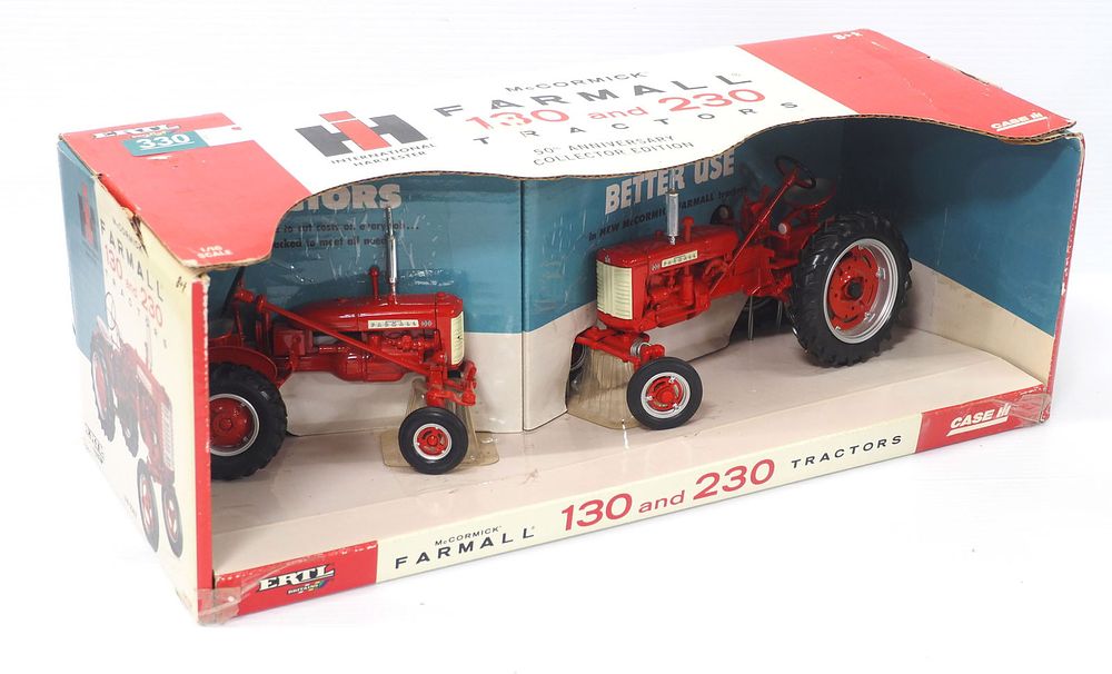 Lot 330: Ertl McCormick Farmall 130 and 230 Tractor Set