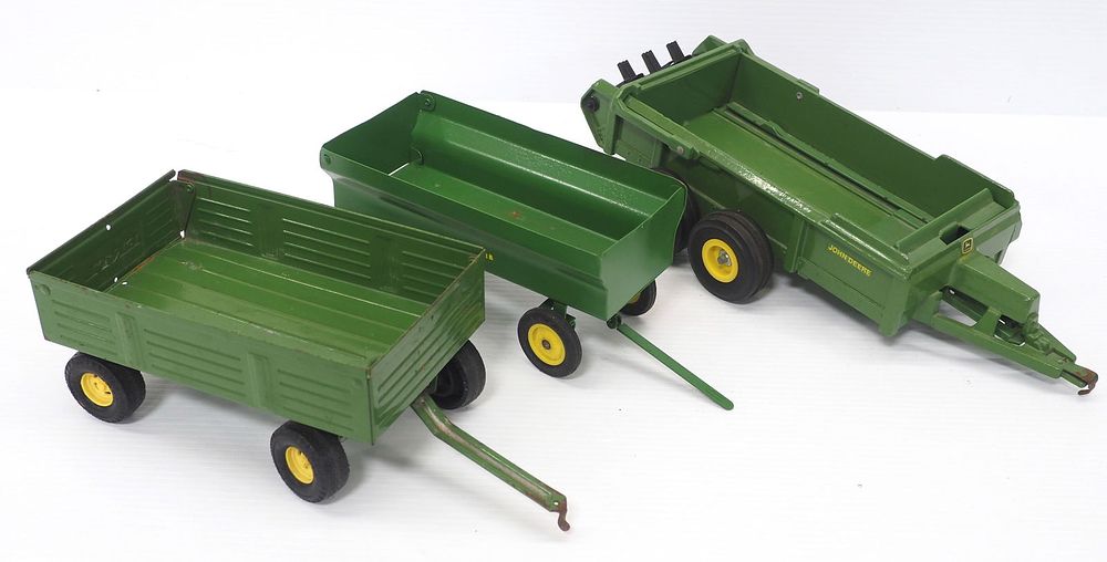 Lot 376: (3) John Deere Wagons