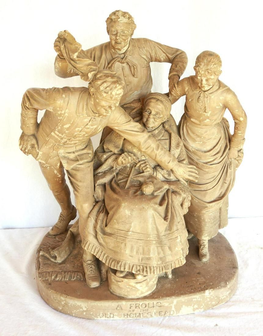 Lot 1065: Rogers Statue - A Frolic…