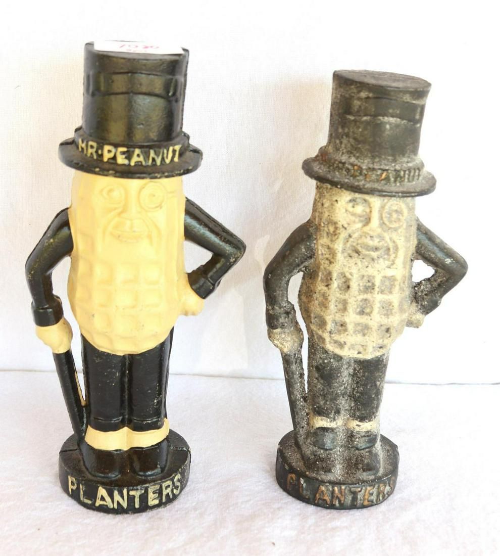 Lot 1080: (2) Cast Peanut Banks