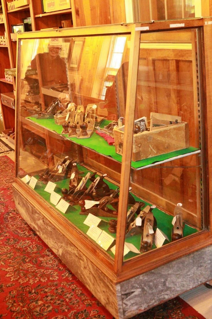 Lot 1114: Slant-Front Marble Based Country Store Display