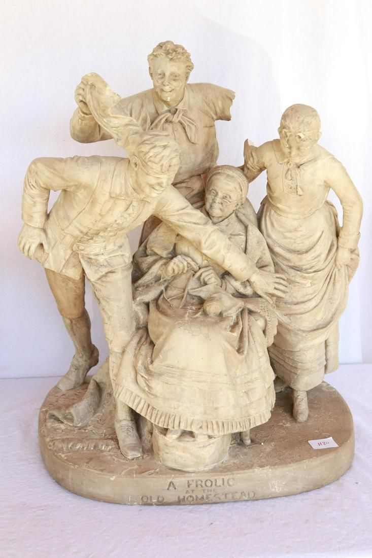 Lot 1120: Rogers Statue - A Frolic…