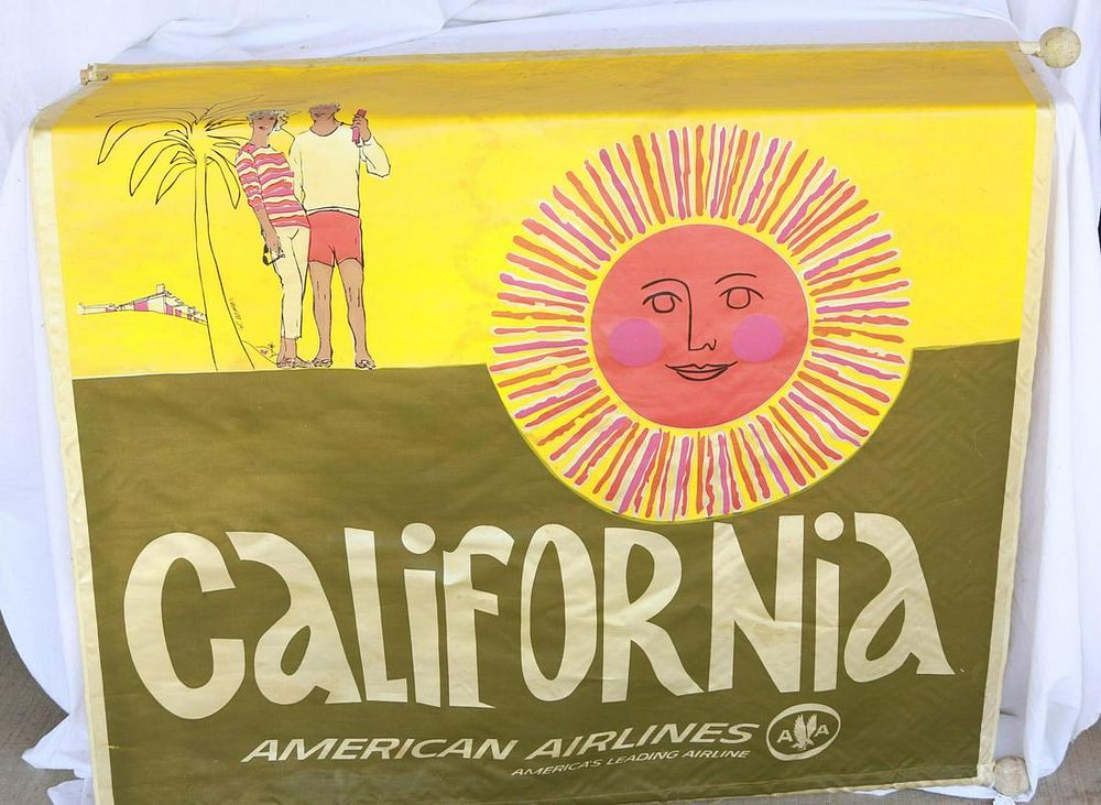 Lot 1129: Adv. Banner For American Airlines