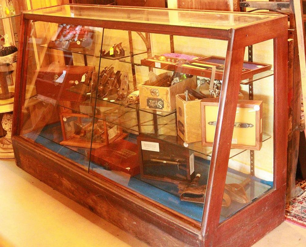 Lot 1132: Slant Front Country Store Display Case
