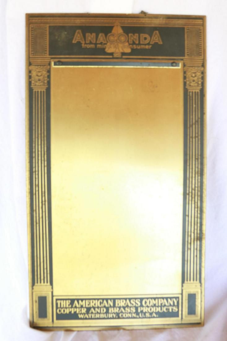 Lot 1149: Anaconda Mining Co. Brass Paper Holder