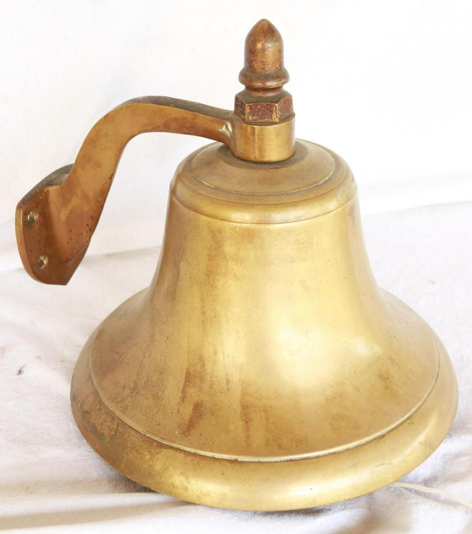 Lot 1171: Brass Wall Mounted Ships Bell