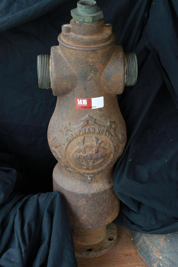 Lot 1416: Chapman Valve Fancy Cast Hydrant