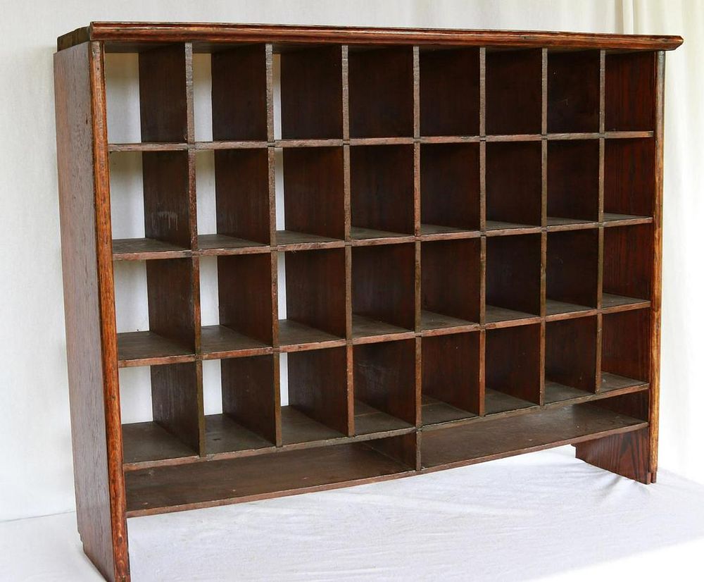 Lot 1442: Oak Pigon Hole Cupboard