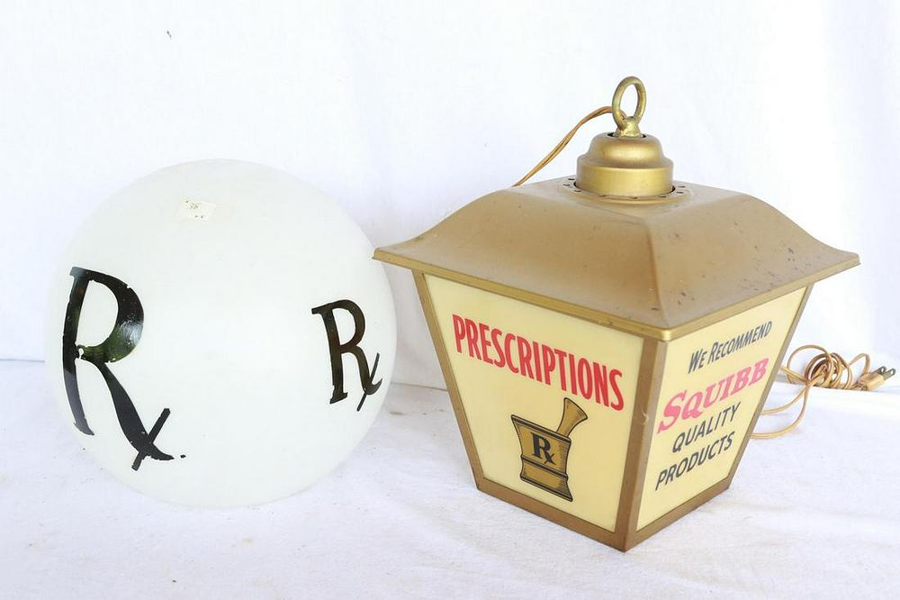 Lot 1443: (2) Pharmacy Lights