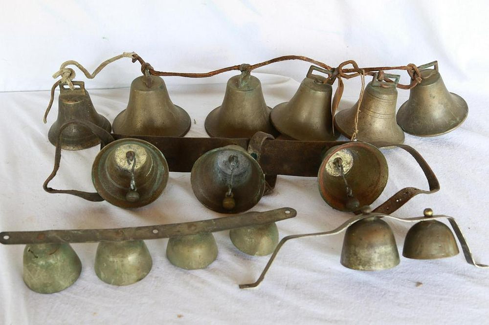 Lot 1460: Collection of Brass Harness Bells