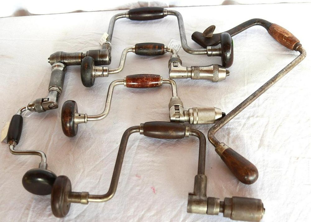 Lot 152: (6) Large Sweep Brace Drills