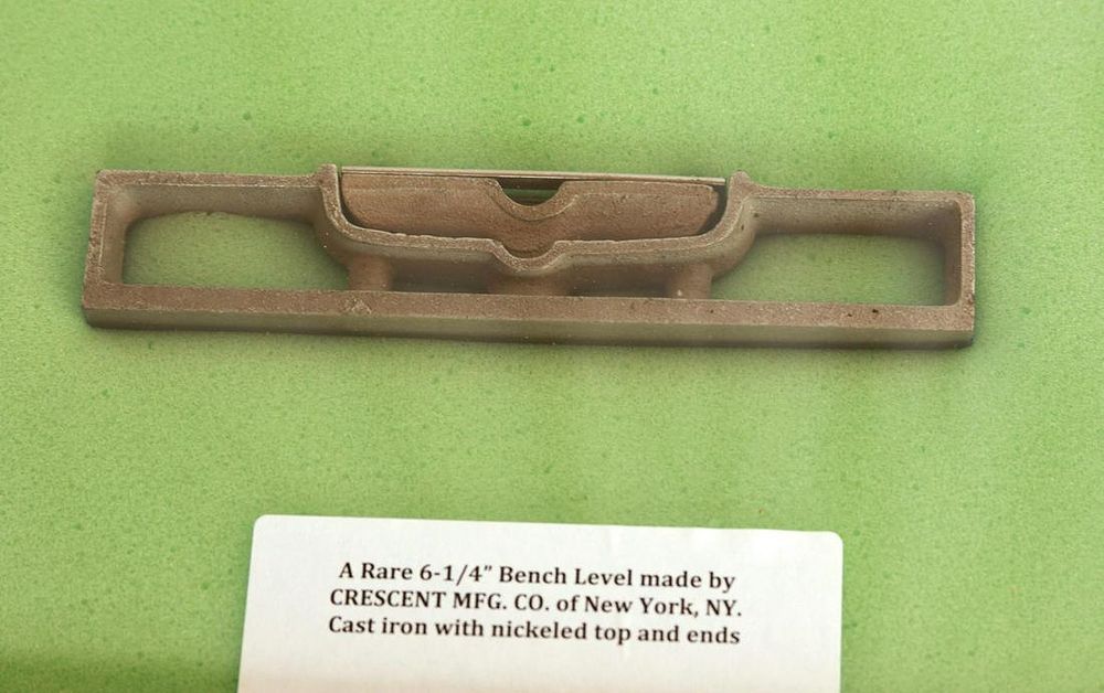 Lot 187: RARE 6¼" Crescent Bench Level