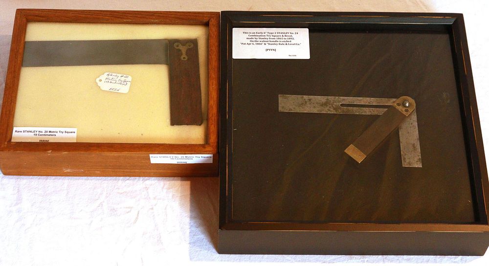 Lot 390: (2) Stanley Try Squares