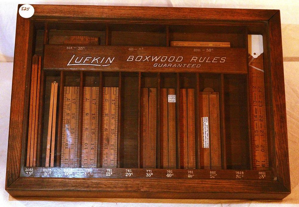 Lot 525: Lufkin Ruler Store  Display