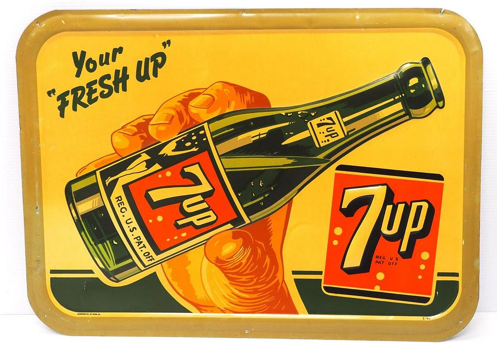 Lot 1009: 7-Up "Fresh Up" sign