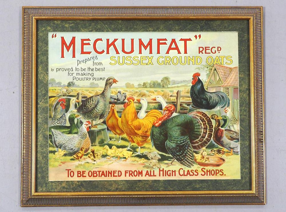 Lot 1010: Meckumfat Sussex Ground Oats framed lithograph