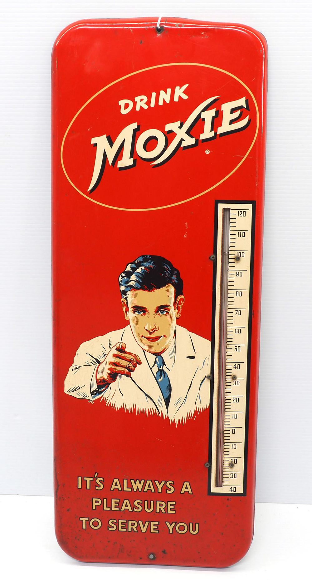 Lot 1060: Drink Moxie thermometer