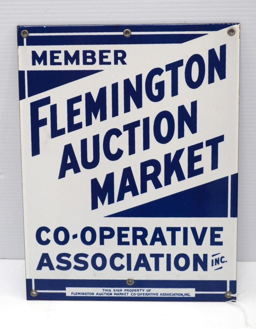 Lot 1062: Flemington Auction Market Member sign