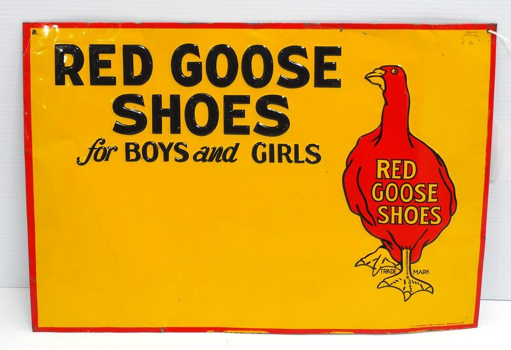 Lot 1069: Red Goose Shoes for Boys and Girls sign