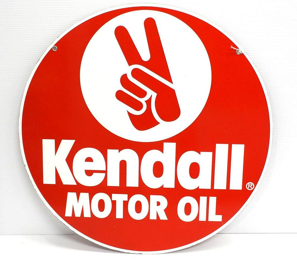 Lot 1100: Kendall Motor Oil sign