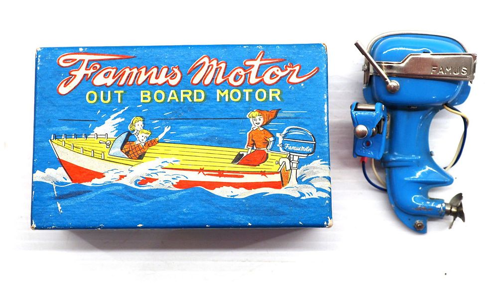 Lot 1112: Famous Motor toy boat motor