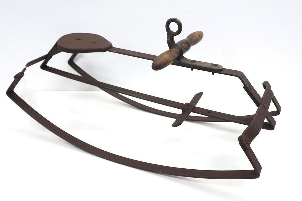 Lot 1119: Cast iron child's rocking toy