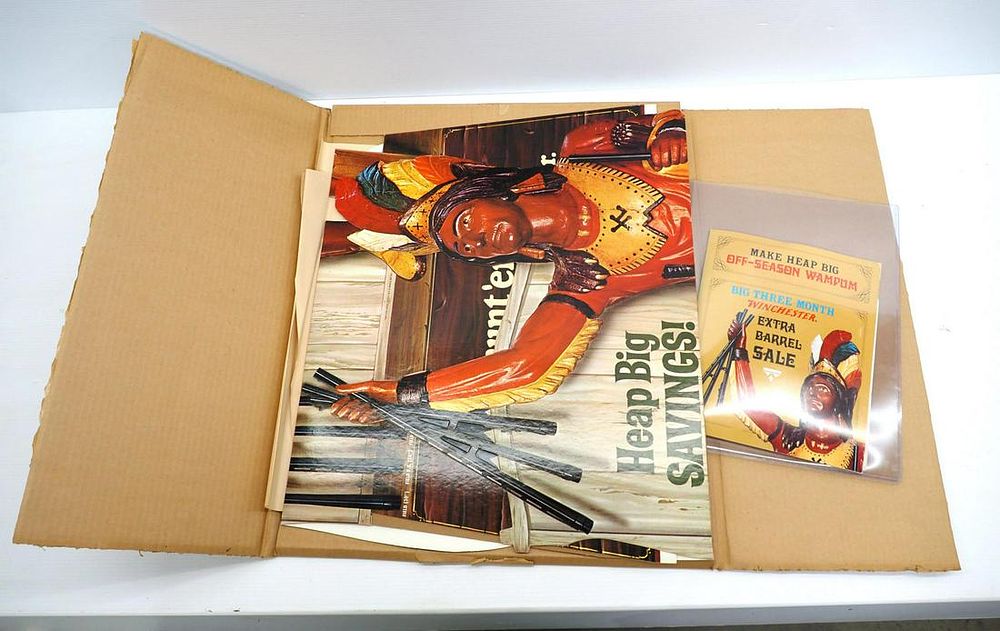 Lot 1136: Winchester Shotgun store advertising stand-up