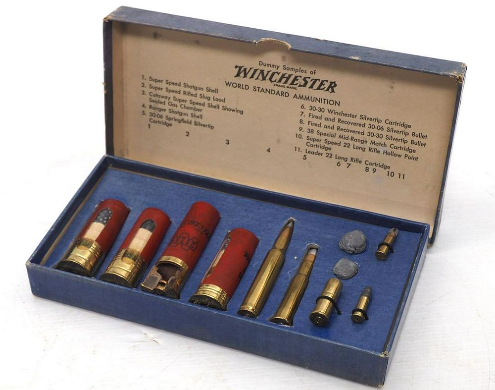 Lot 1137: Winchester Dummy Sample display