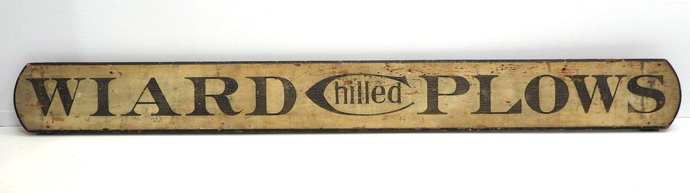 Lot 1146: Wiard Chilled Plows sign