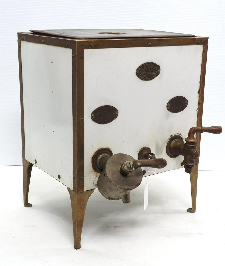 Lot 1150: Lyons Tiger Line milk and cream dispenser