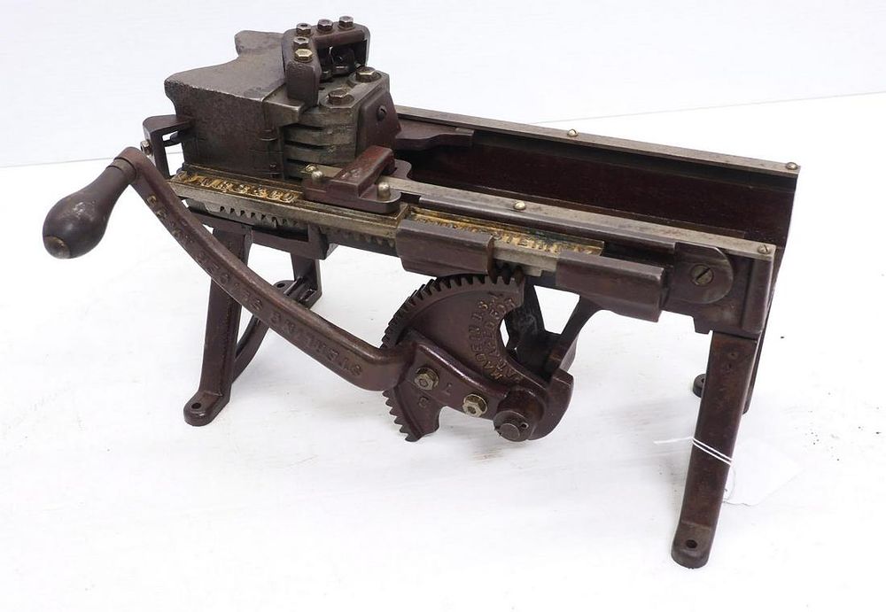 Lot 1178: Sterling hand-crank french fry slicer