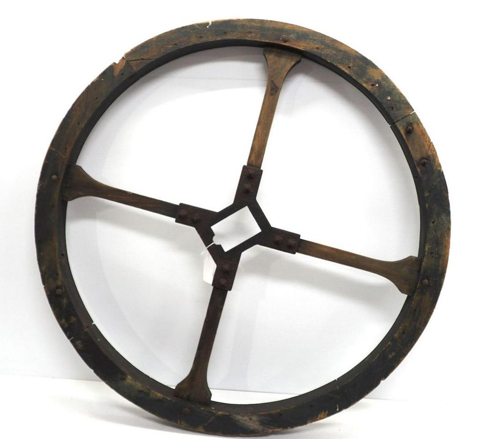 Lot 1199: Wooden bell wheel