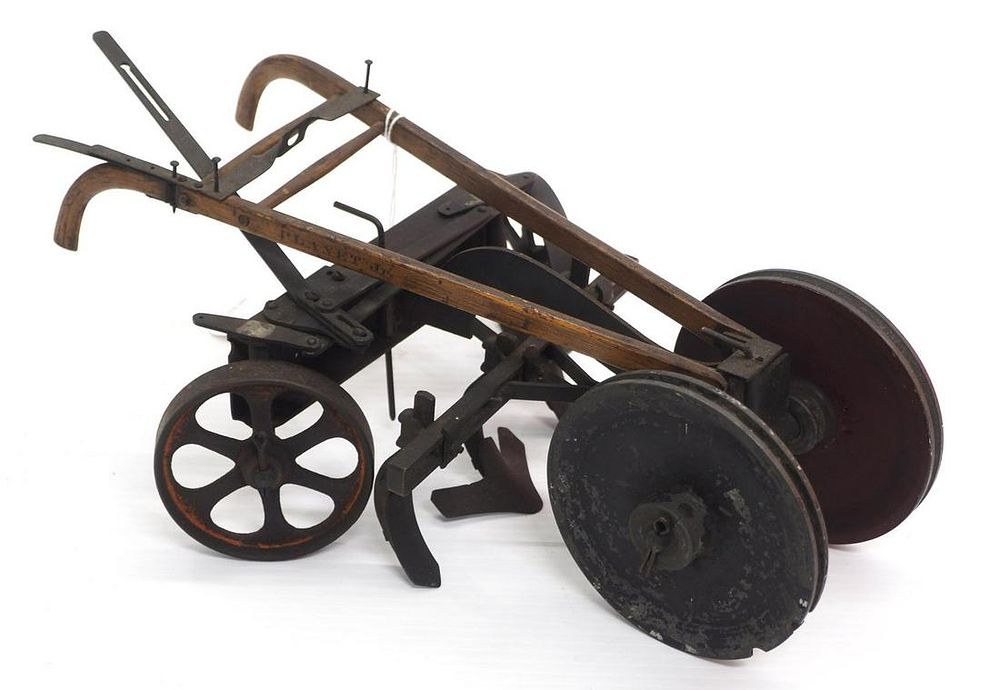 Lot 1201: Salesman sample Planet Jr walk-behind cultivator