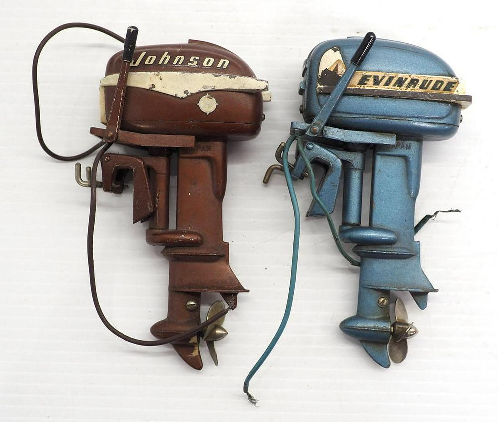 Lot 1209: (2) toy boat motors