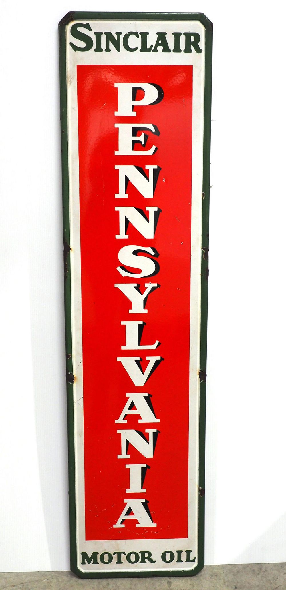 Lot 1214: Sinclair Pennsylvania Motor Oil sign