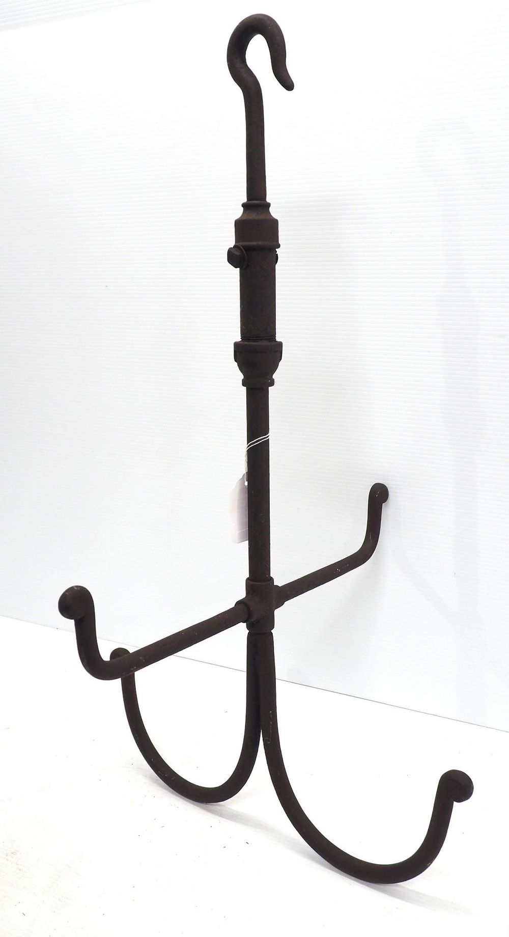 Lot 1239: Cast iron hanging harness rack