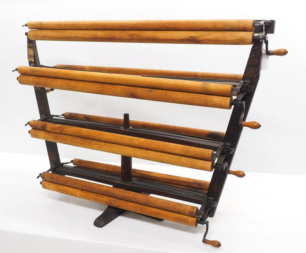 Lot 1280: Country store paper or curtain roller