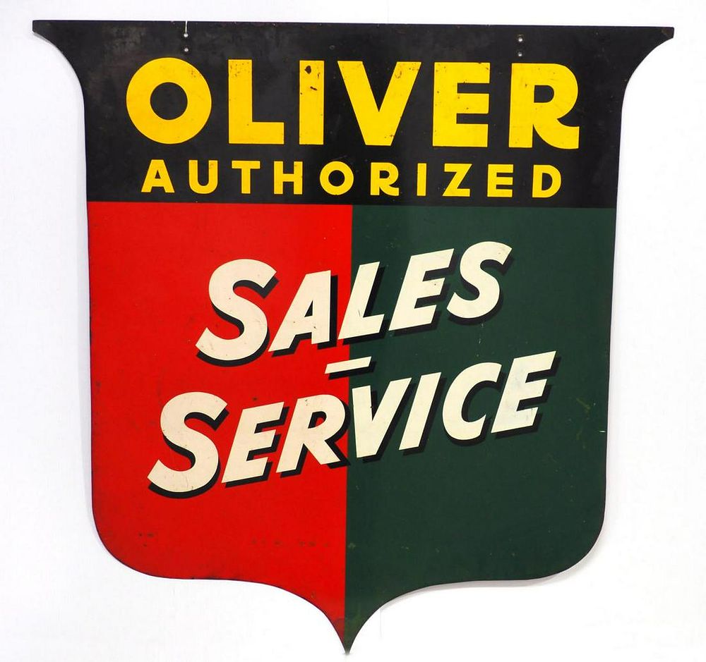 Lot 1289: Oliver Sales & Service sign