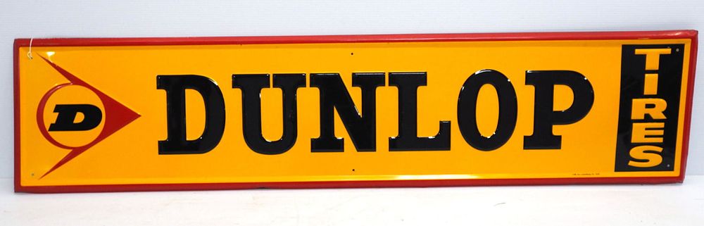 Lot 1293: Dunlop Tires sign