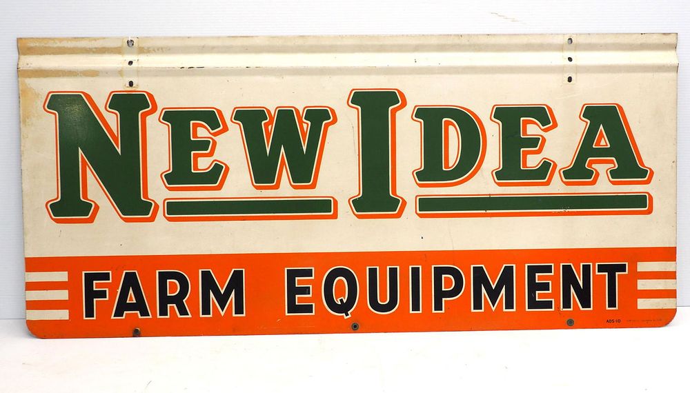 Lot 1295: New Idea Farm Equipment sign
