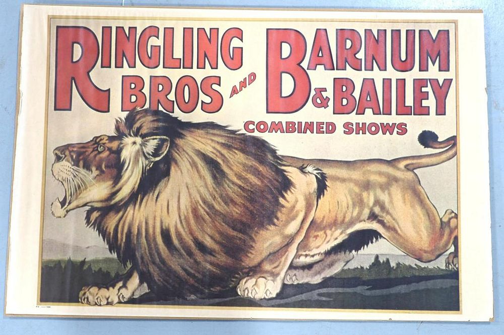 Lot 1325: Ringling Bros & Barnum & Bailey circus poster