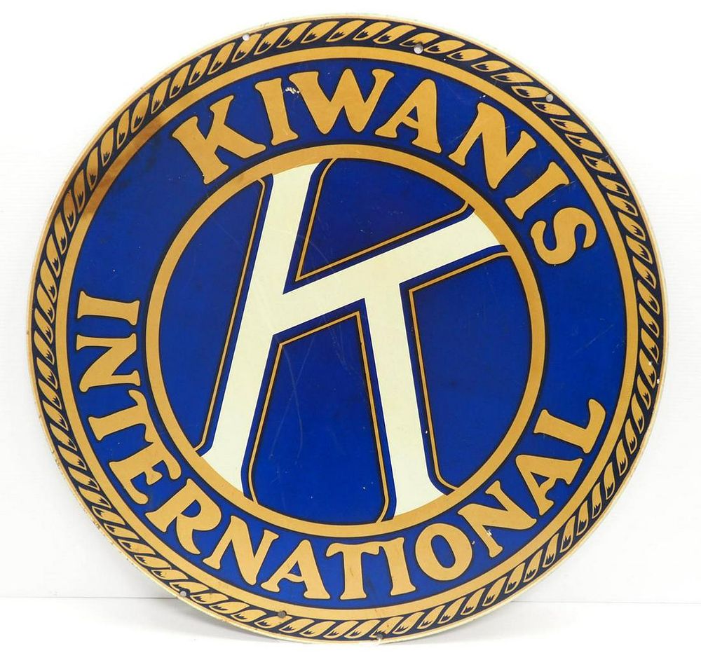 Lot 1337: Kiwanis International sign