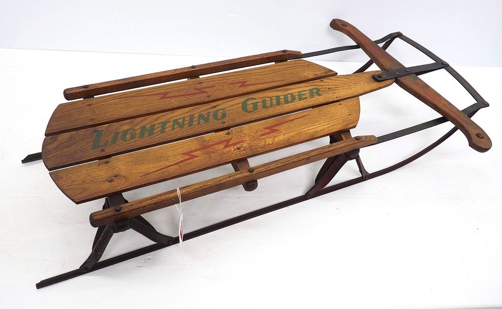 Lot 1375: Lightning Guider child's sled