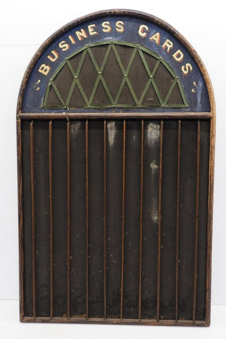 Lot 1394: Wooden business cards holder