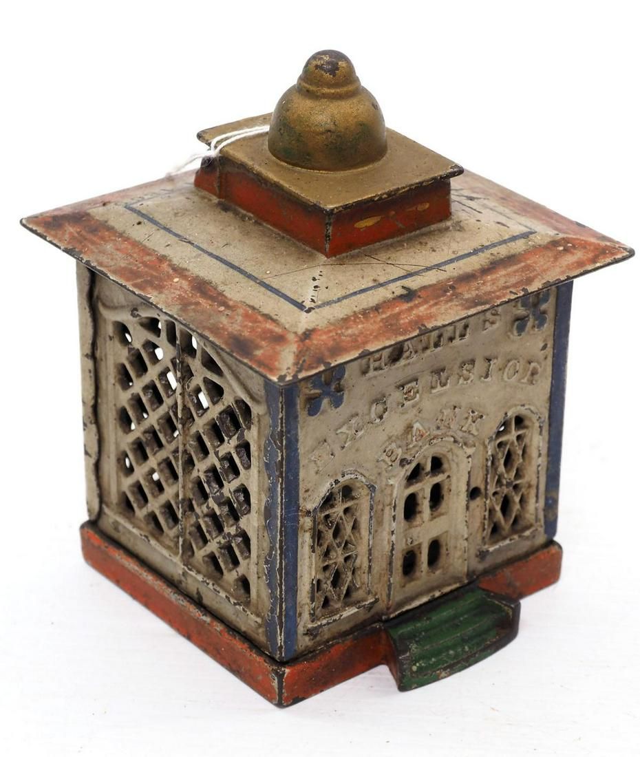 Lot 1406: Cast iron Halls Excelsior mechanical bank