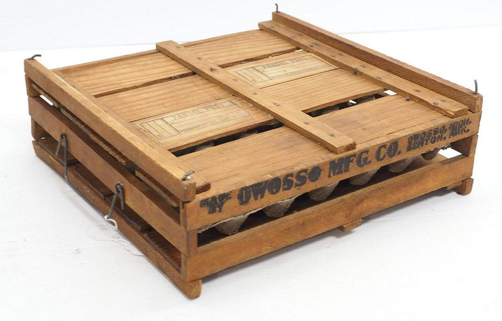 Lot 1434: Owosso Mfg. Co. egg crate